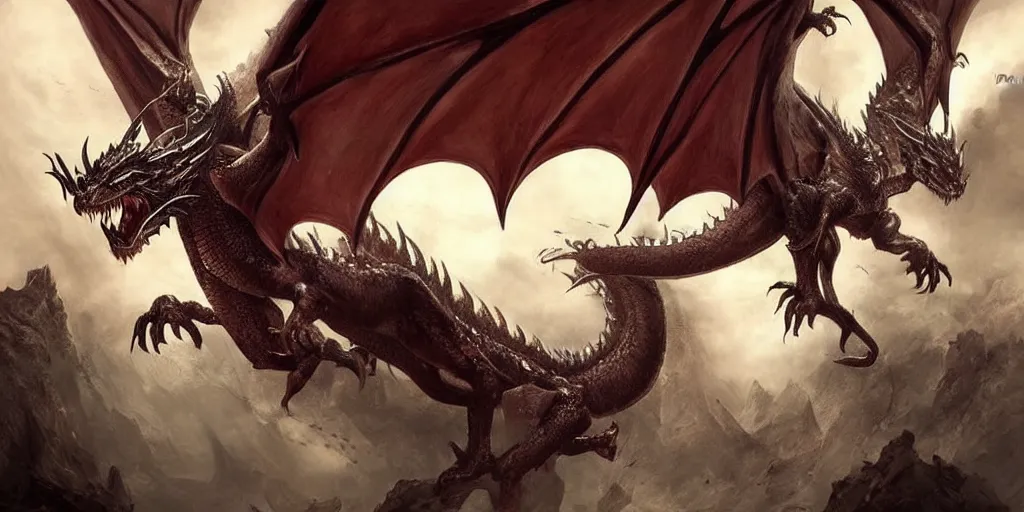 Prompt: dragon wings, barroque painting, ultra realistic. cinematic, dynamic. magic the gathering style. epic fantasy