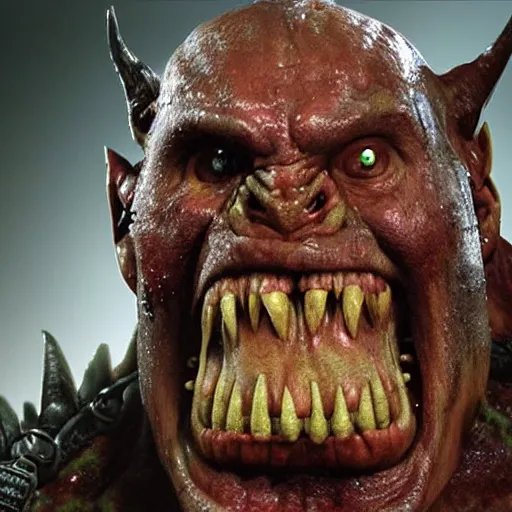 Image similar to a creature from a major horror hollywood movie, war orc