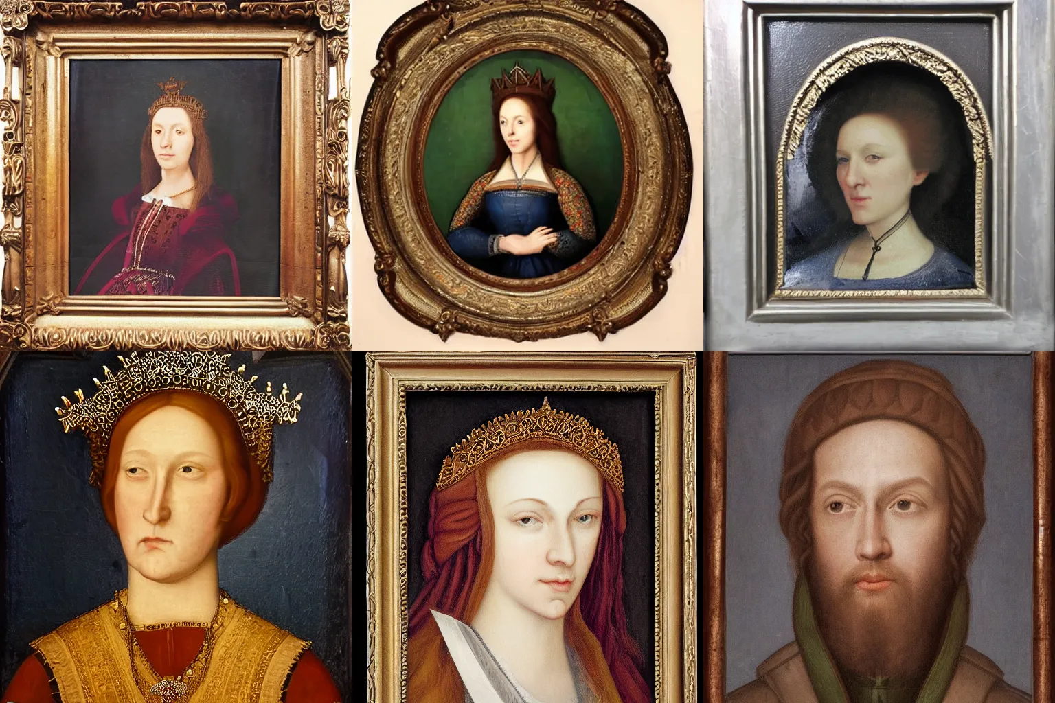 Image similar to quandale dingle renaissance portrait, quandale dingle, renaissance portrait, crown