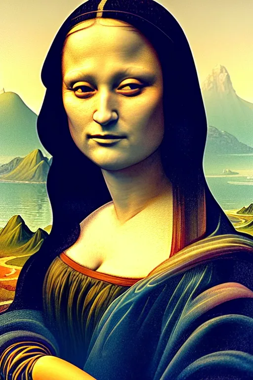 Image similar to beautiful portrait of a woman, negative no not mona lisa pose, gta v, stephen bliss, unreal engine, fantasy art by greg rutkowski, loish, rhads, ferdinand knab, makoto shinkai and lois van baarle, ilya kuvshinov, rossdraws, tom bagshaw, global illumination, radiant light, detailed and intricate environment