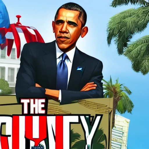 Image similar to Obama on the GTA V loading screen