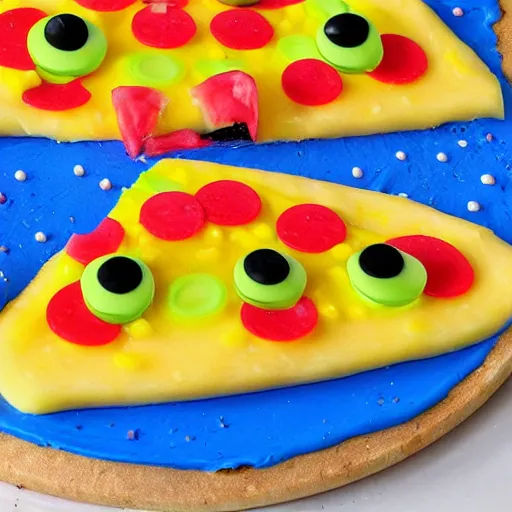 Image similar to spongebob watermelon pizza