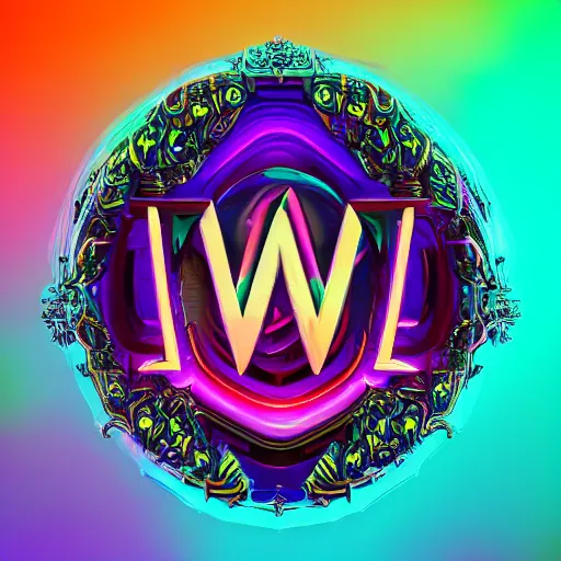 Image similar to a and w vaporwave logo, digital art, cosmic, 3 d high definition, trending on art station, photorealistic, high resolution, 8 k, octane, hyper detailed, insane details, intricate, elite, ornate, elegant trend, highly detailed and intricate, sharp focus, photography, unreal engine