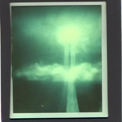 Image similar to polaroid of a dream of an artist