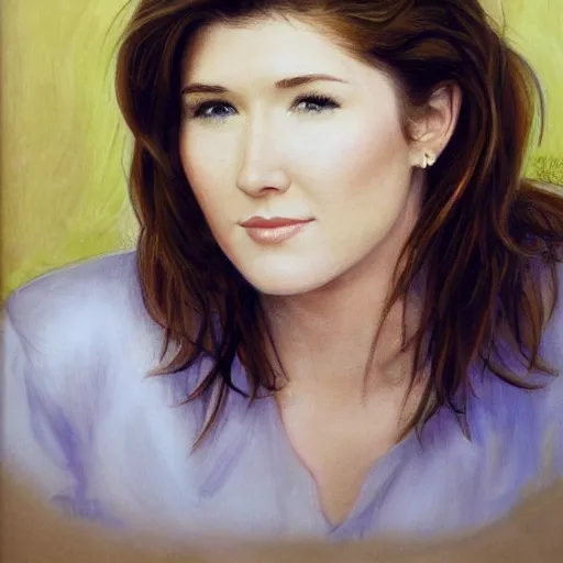 Prompt: young jewel staite, head and shoulders portrait, extremely detailed masterpiece, one single continues line.