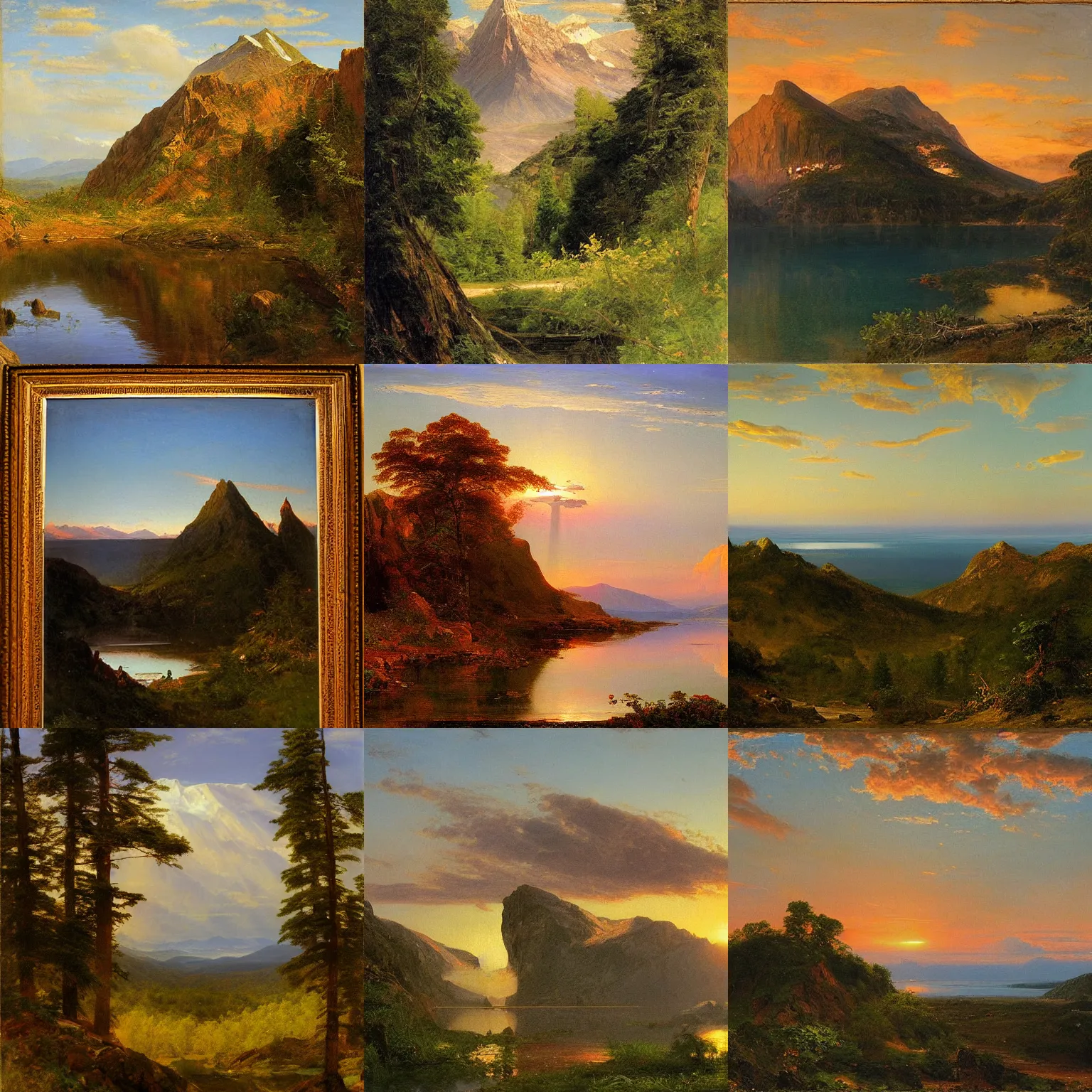 Prompt: artwork by frederic edwin church