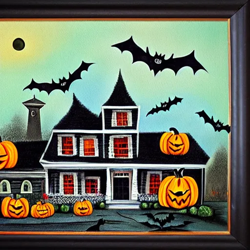 Image similar to Vintage Halloween Painting HDR