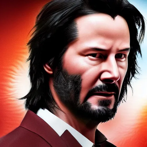 Image similar to keanu reeves as wolverine 4 k detailed super realistic