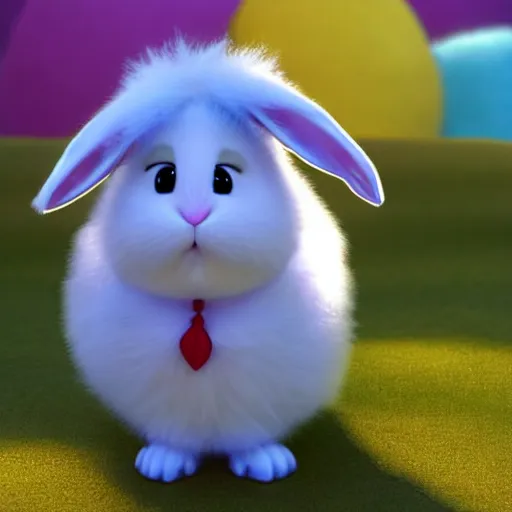 Image similar to fluffy bunny by pixar