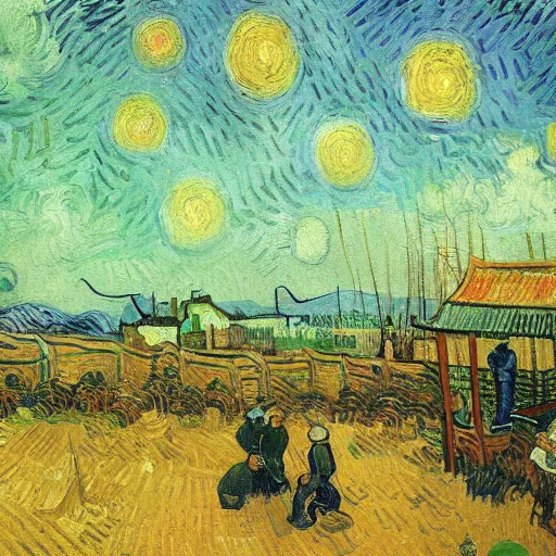 Image similar to high quality high detail painting by vincent van gogh, hd, devil, photorealistic lighting