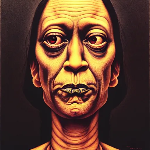 Image similar to portrait of kamala harris by otto dix, junji ito, hr ginger, jan svankmeyer, beksinski, claymation, hyperrealistic, aesthetic, masterpiece