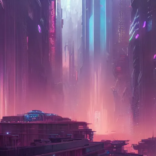 Image similar to a cyberpunk city in utopian future, by alex grey and greg rutkowski, trending on artstation, concept art