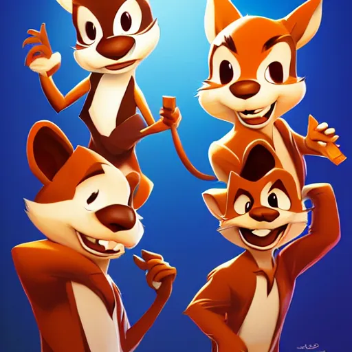 Image similar to face icon stylized minimalist chip'n dale : rescue rangers, loftis, cory behance hd by jesper ejsing, by rhads, makoto shinkai and lois van baarle, ilya kuvshinov, rossdraws global illumination