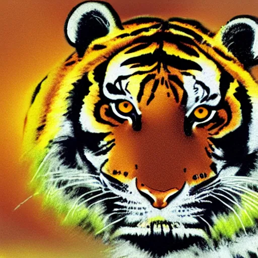 Prompt: tiger logo