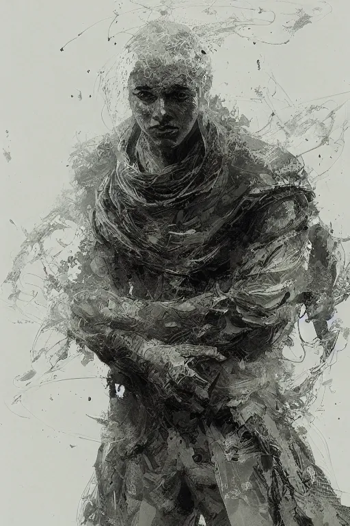 Image similar to portrait of a cosmos in human form, pen and ink, intricate line drawings, by craig mullins, ruan jia, kentaro miura, greg rutkowski