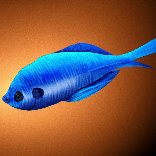 Image similar to UHD photorealistic image of a blue fish in a tank, trending on Artstation, hyperrealistic, correct details