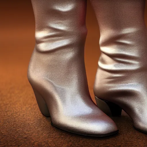 Image similar to Dancing boots, hyperrealism, no blur, 4k resolution, ultra detailed-i