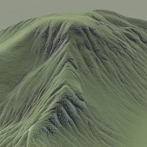 Prompt: contour map 3 d view of ben lawers