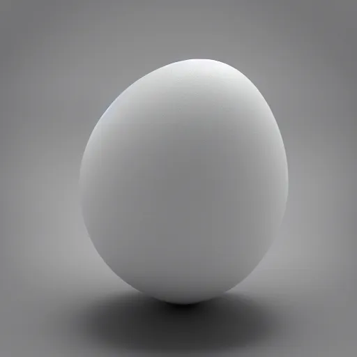 Prompt: An egg on a table, Cinema4D render, high detail, 4K, depth of field, volumetric lighting
