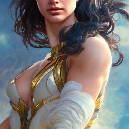 Prompt: ultra realistic illustration, gal gadot as damsel in distress anime, intricate, elegant, highly detailed, digital painting, artstation, concept art, smooth, sharp focus, illustration, art by artgerm and greg rutkowski and alphonse mucha and wlop