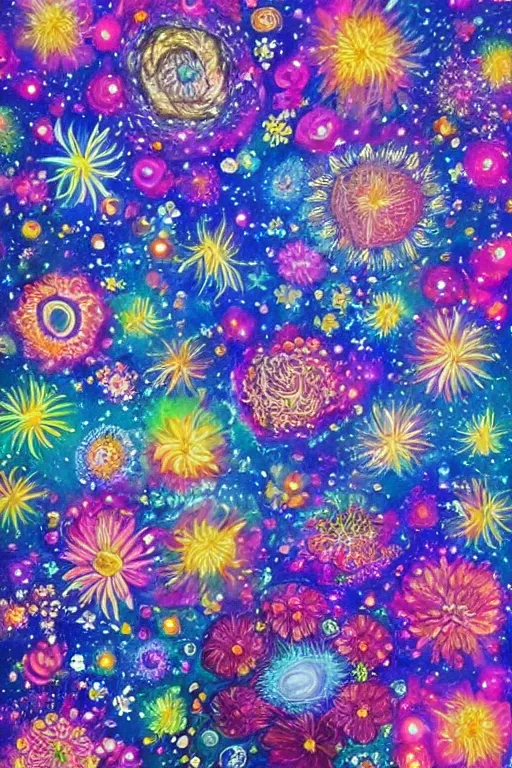 Image similar to cosmic flowers