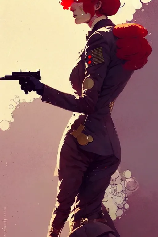 Image similar to a ultradetailed beautiful panting of a beautiful nordic woman in a world war 1 suit, by conrad roset, greg rutkowski and makoto shinkai, trending on artstation