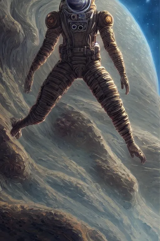 Image similar to alien planet, astronaut Amy Adams as a ruggedly handsome hero, intricate, elegant, highly detailed, centered, digital painting, artstation, concept art, smooth, sharp focus, illustration, art by artgerm and donato giancola and Joseph Christian Leyendecker, WLOP