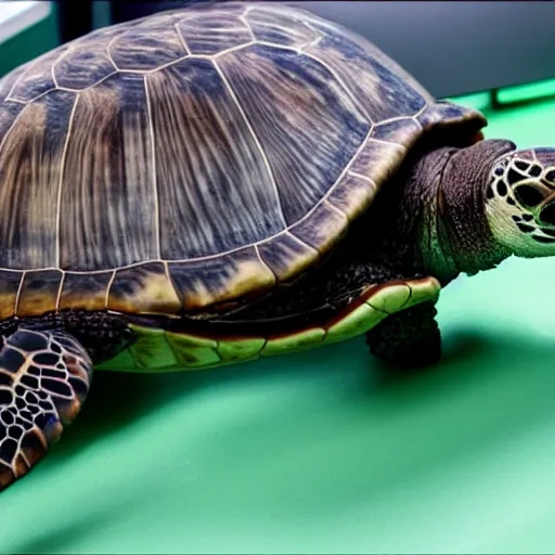 Image similar to foto of turtle in op room 4 k