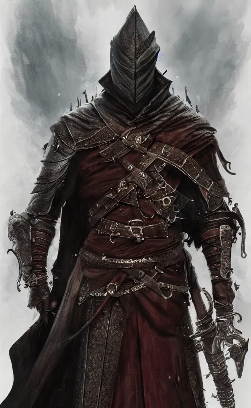 Image similar to a portrait of sharukh khan with double sword, bloodborne concept art, 4 k