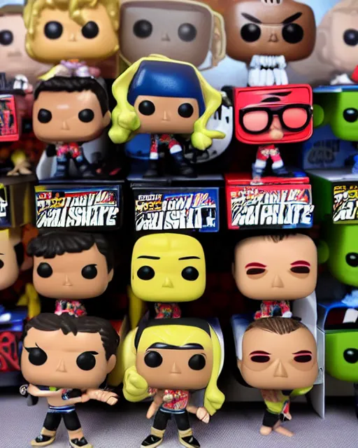 Prompt: Wrestler Funko Pop. Photographic, photography