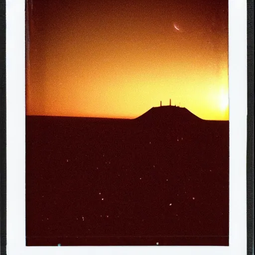 Image similar to polaroid photo of tatooine