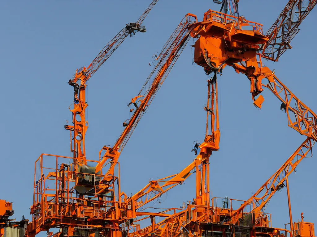 Prompt: industrial revolution crane, close up