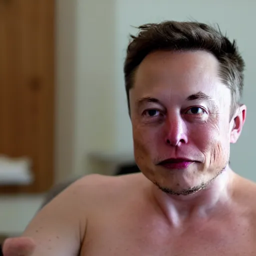 Image similar to elon musk in bath with his friends