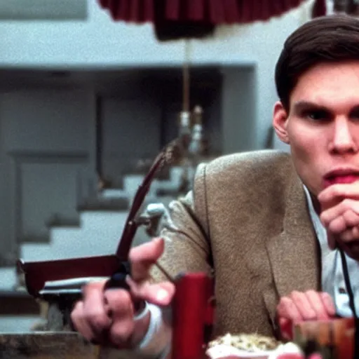 Image similar to Live Action Still of Jerma in Animal House, real life, hyperrealistic, ultra realistic, realistic, highly detailed, epic, HD quality, 8k resolution, body and headshot, film still