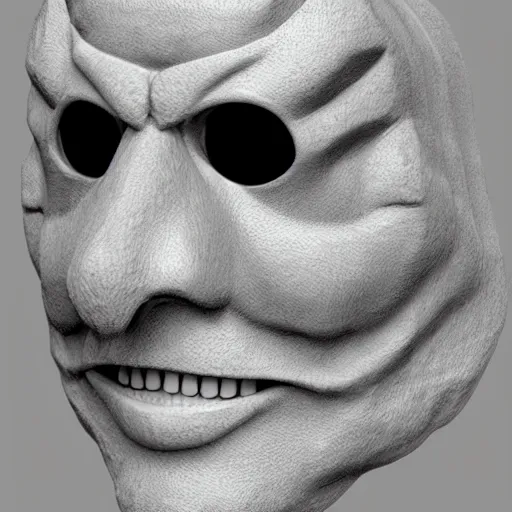 Prompt: doug mahnkes the mask, as a 3 d render, unreal engine