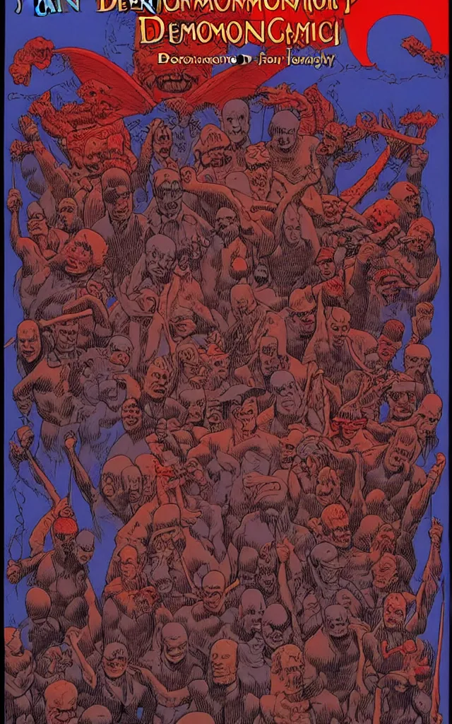 Image similar to the demonology of modern politics, by jean giraud