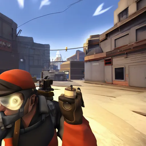 Image similar to Team fortress 2 gameplay, 4k screenshot of Team Fortress 2, 8k hdr showcase