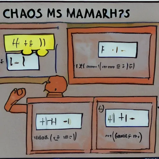 Image similar to Chaos Math problems, textbook-w 768