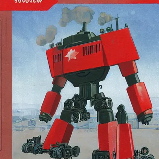 Image similar to soviet mech