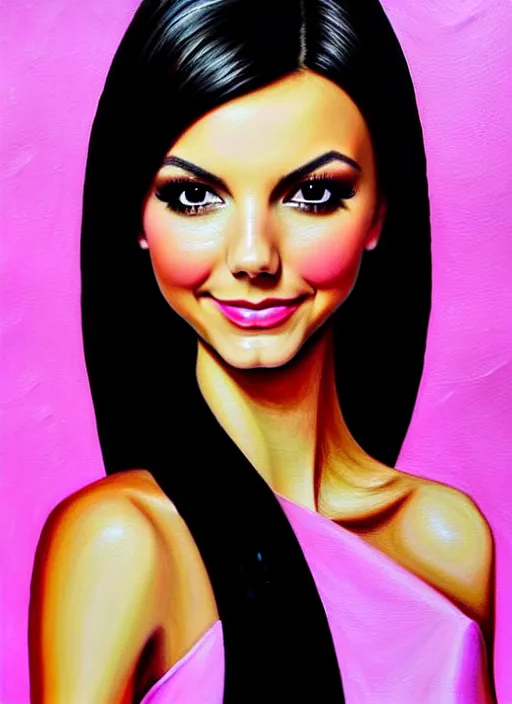 Prompt: elegant Victoria Justice the mean girl. ultra detailed painting at 16K resolution and epic visuals. epically surreally beautiful image. amazing effect, image looks crazily crisp as far as it's visual fidelity goes, absolutely outstanding. vivid clarity. ultra. iridescent. mind-breaking. mega-beautiful pencil shadowing. beautiful face. Ultra High Definition. amazingly crisp sharpness. photorealistic 3D rendering on film cel processed twice..