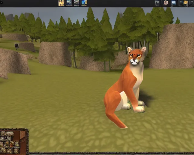 Image similar to mountain lion in runescape 2 full screen