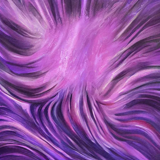 Prompt: purple tornado painting