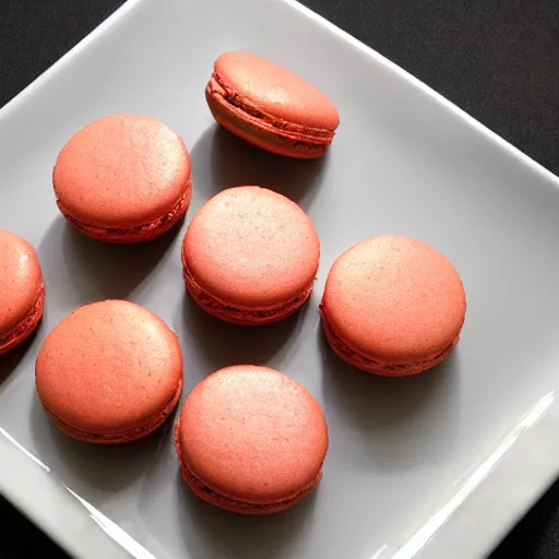 Prompt: photo of oil - flavored macaroons