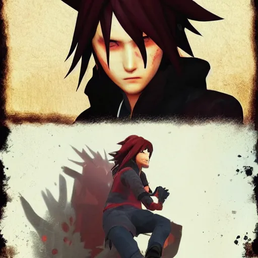 Prompt: madara uchiha, style game square enix life is strange remake, trending on artstation, painted by greg rutkowski, render with game the last of us parte ii details