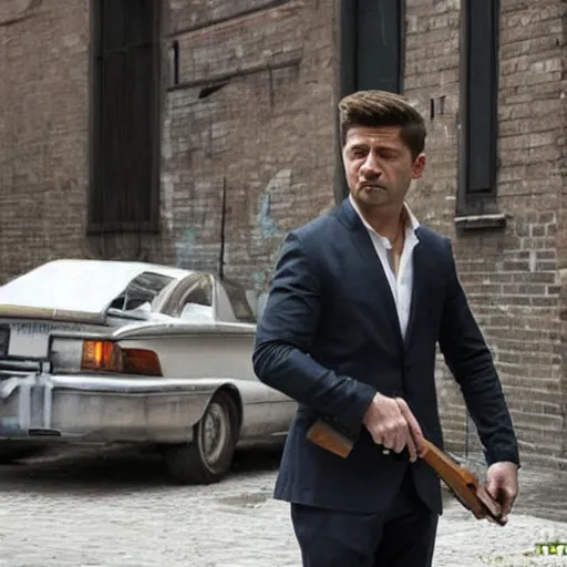 Image similar to Zelenskiy as Max Payne