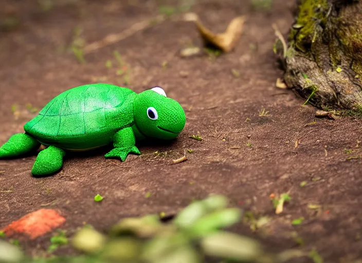 Image similar to national geographic wildlife photo of real life yoshi yoshi in real life in the wild, dinosaur turtle, 8 k, 8 5 mm f 5. 6