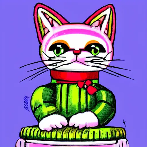 Image similar to candy cat