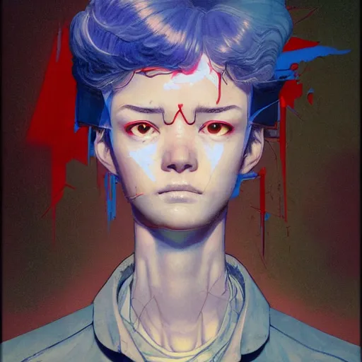 Image similar to prompt : soviet doomer portrait soft light painted by james jean and katsuhiro otomo and erik jones, inspired by akira anime, smooth face feature, intricate oil painting, high detail illustration, sharp high detail, manga and anime 1 9 9 9