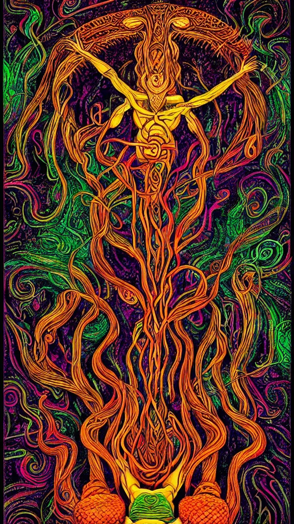 Image similar to the ayahuasca spirit, by amr elshamy