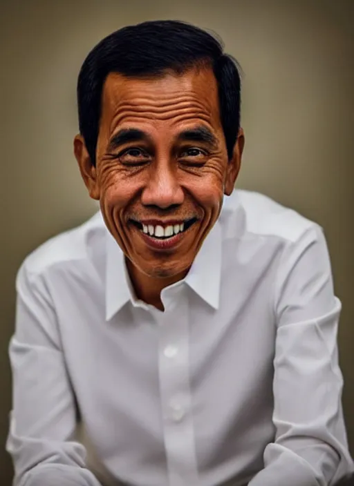 Image similar to A full portrait photo of jokowi in upcoming pixar movie, f/22, 35mm, 2700K, lighting, perfect faces, award winning photography.